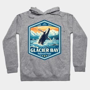 Glacier Bay National Park Vintage WPA Style National Parks Art Hoodie